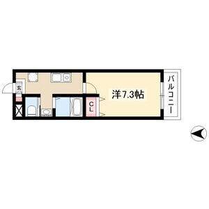 A・CITY東岸(1K/3階)の間取り写真