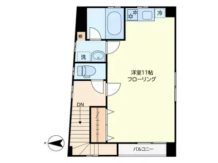 ENIKES(ワンルーム/3階)の間取り写真