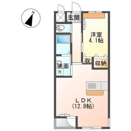 アールズ ハイム(1LDK/2階)の間取り写真