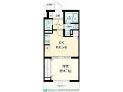 イーグルロード業平(1DK/5階)の間取り写真