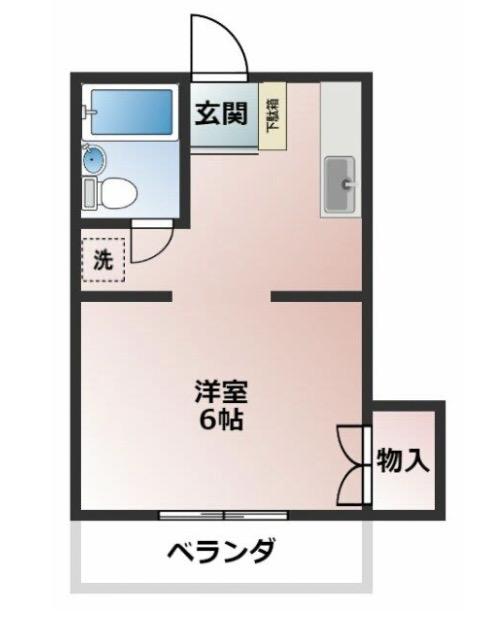 ドルミレポ(1K/1階)の間取り写真