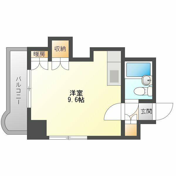 シティハイムN15A棟(ワンルーム/4階)の間取り写真