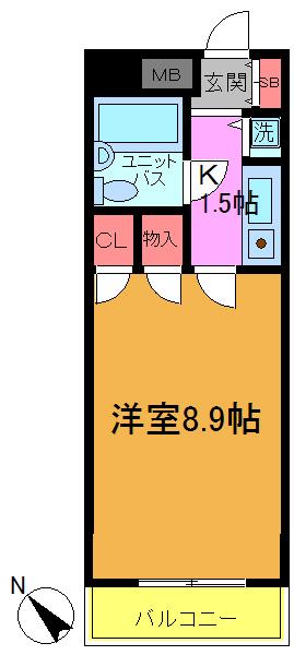 ダイニチ館F12番館(1K/3階)の間取り写真