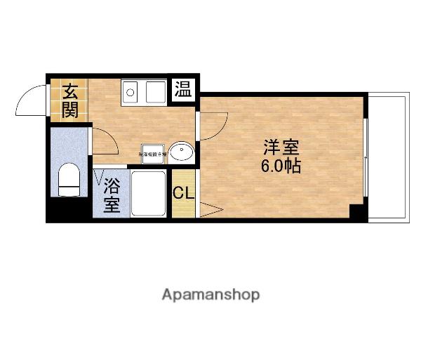 ミーネ松屋町(1K/2階)の間取り写真