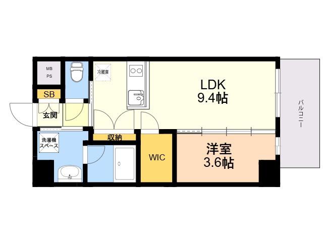 LUMINOUS ALFACIO(1LDK/6階)の間取り写真