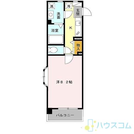 グランドソレイユ(1K/3階)の間取り写真