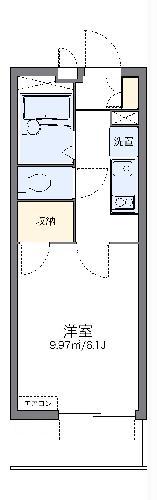 レオパレスROAD&SKY(1K/3階)の間取り写真