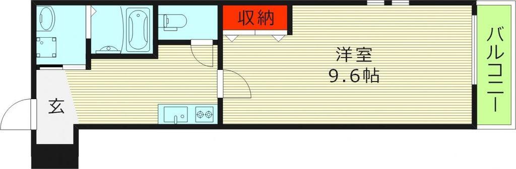 フジパレス城北公園通I番館(1K/1階)の間取り写真