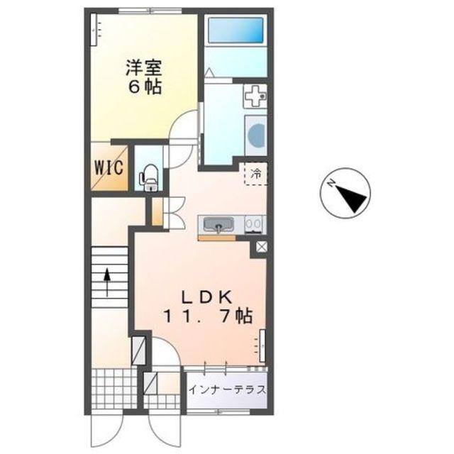 今泉アパート(1LDK/1階)の間取り写真