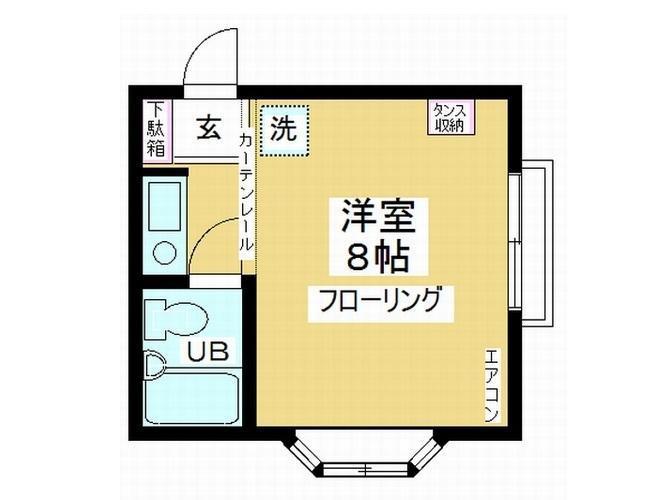 有泉けやき館(ワンルーム/2階)の間取り写真