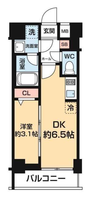 YIELD OUJIKAMIYA(1DK/1階)の間取り写真