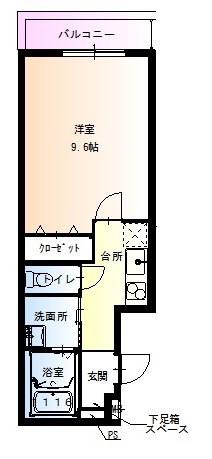 フジパレス出屋敷2番館(1K/1階)の間取り写真