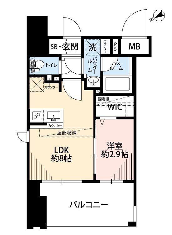 グランフォーレ小倉シティタワー(1LDK/5階)の間取り写真
