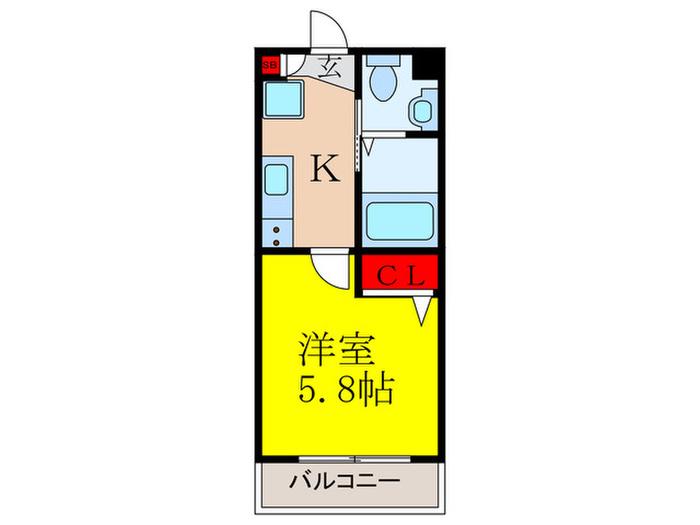 LIBRO(1K/2階)の間取り写真