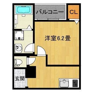 LE COCON 一宮X(1K/2階)の間取り写真