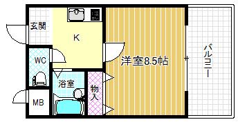 アプローズ堂島ーー(1K/5階)の間取り写真