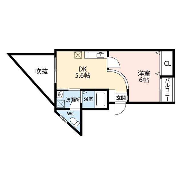 美好マンション(1DK/3階)の間取り写真