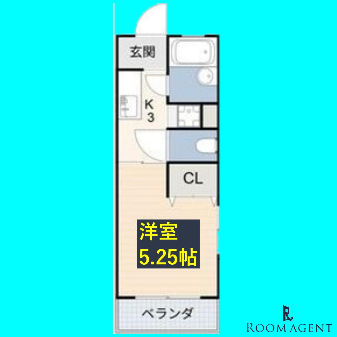 LUMINA桜山(1K/2階)の間取り写真