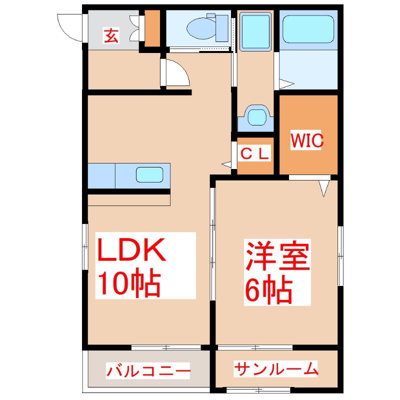 OOMS GRADO-G(1LDK/1階)の間取り写真