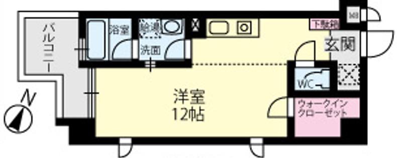 FORDEAREST六甲(1K/5階)の間取り写真