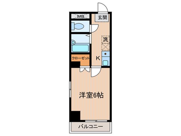 NEXUS(1K/3階)の間取り写真