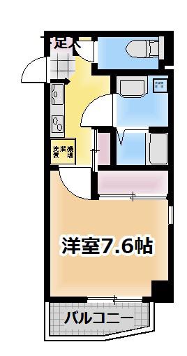 マインズ・コム南森町(1K/10階)の間取り写真