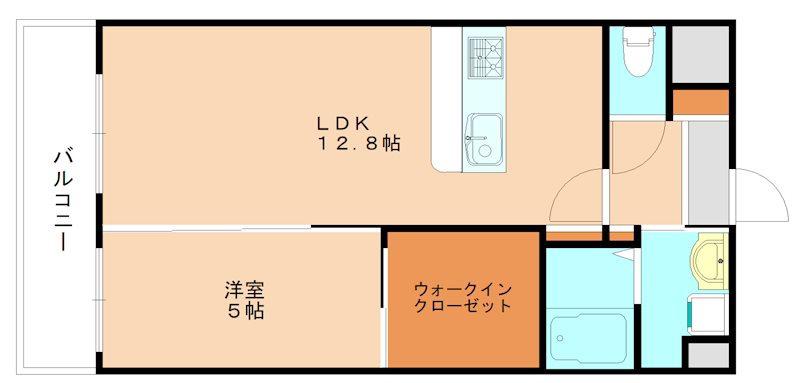 BRISE-M ブリーズエム(1LDK/2階)の間取り写真