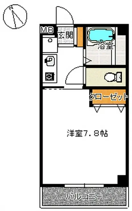 天台ヴューレジデンス 3階階 間取り