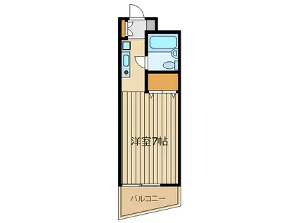 シティライフ赤塚(ワンルーム/2階)の間取り写真
