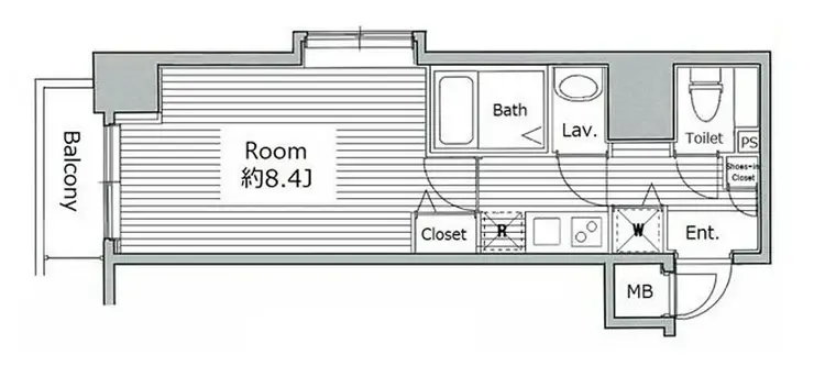 グランド・ガーラ西麻布 7階階 間取り