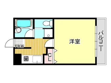 PAL七隈(1K/1階)の間取り写真
