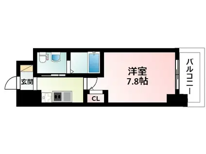エステムコート新大阪VIエキスプレイス(1K/7階)の間取り写真