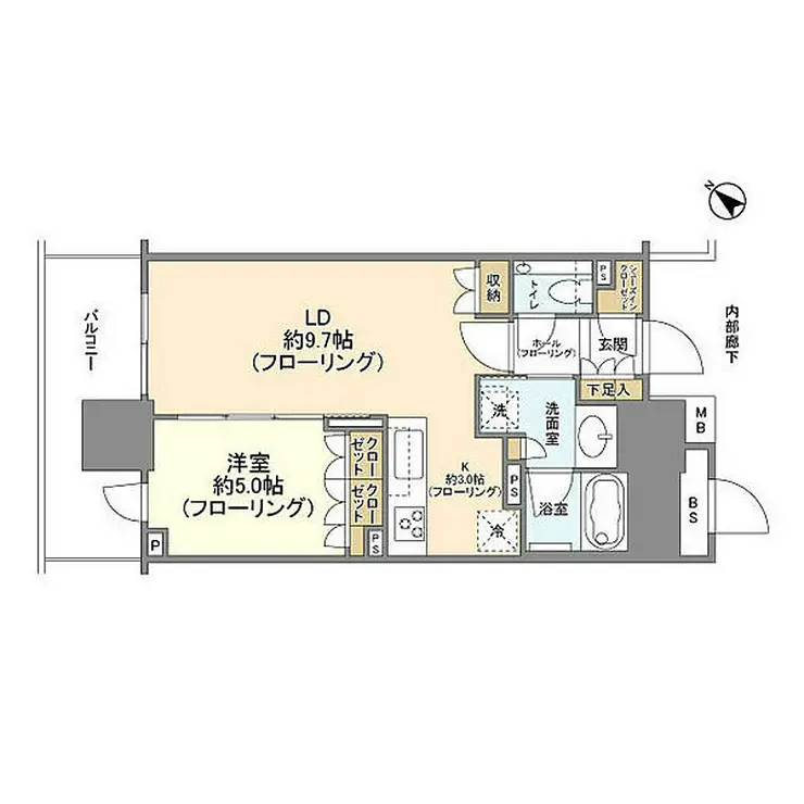 ブランズタワー豊洲 11階階 間取り