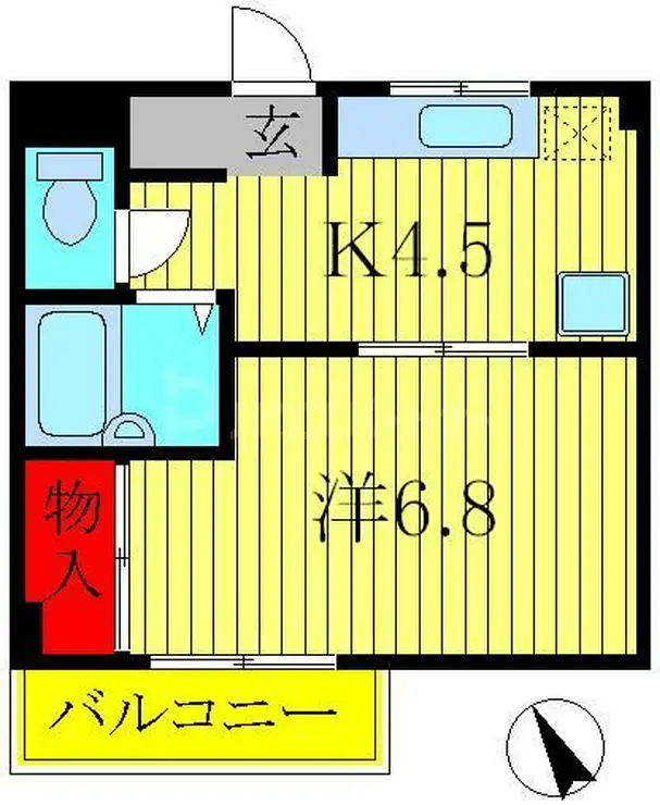 アネックスU 4階階 間取り