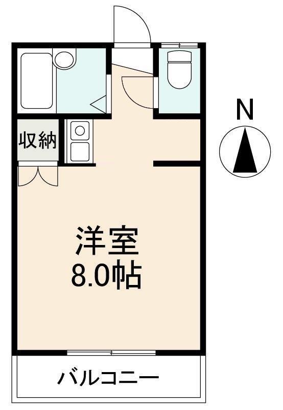 Sコート西宝町A棟(ワンルーム/2階)の間取り写真