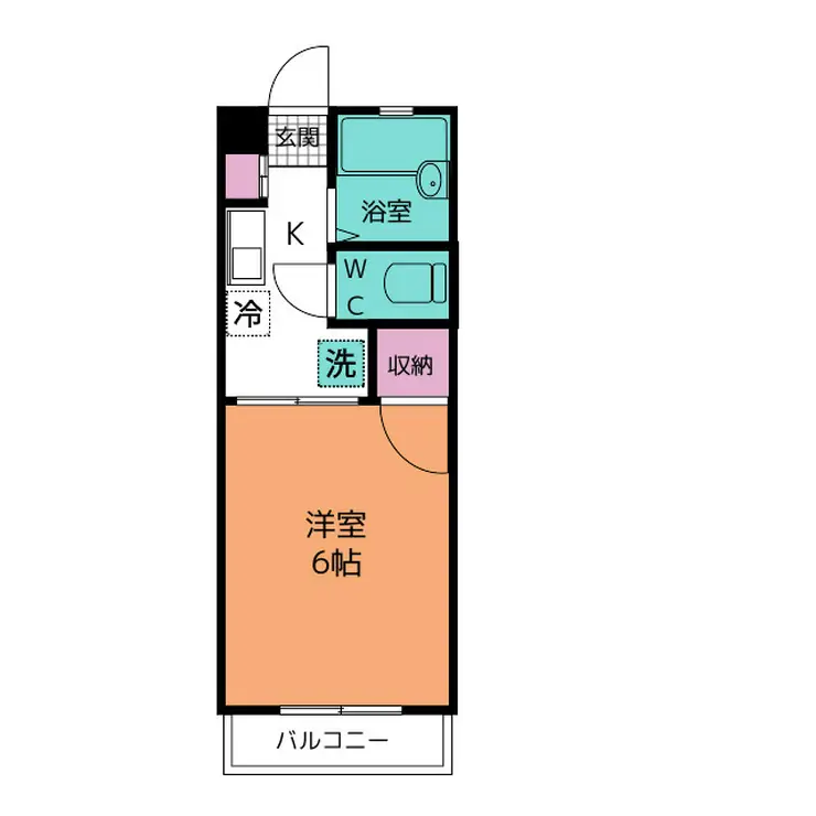 カルス清栄 2階階 間取り