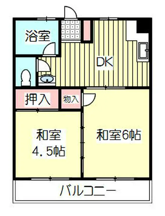 丸山コーポ 7階階 間取り