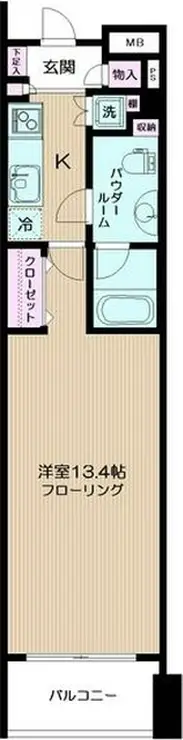 日神デュオステージ横濱マリンスクエア 10階階 間取り
