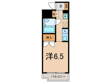 古田ビル(ワンルーム/5階)の間取り写真