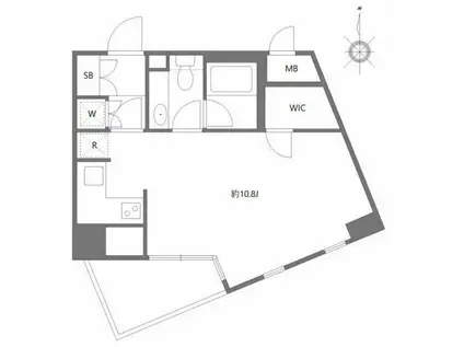 MG目黒駅前(ワンルーム/5階)の間取り写真