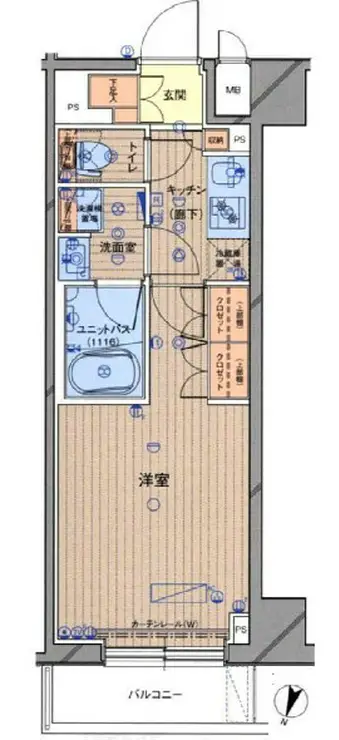 ルーブル東十条 8階階 間取り