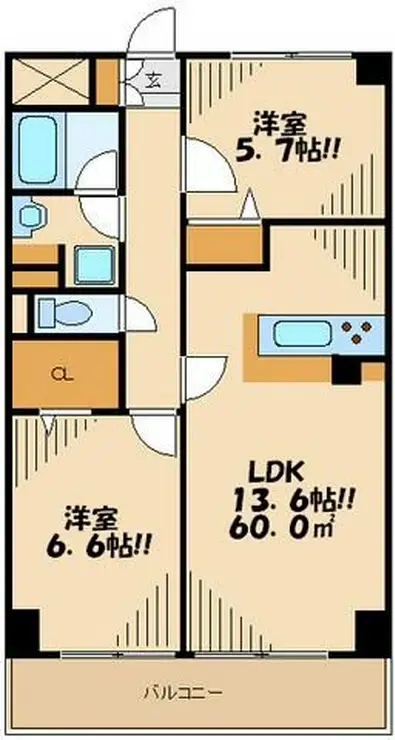 サンクレール高井戸 4階階 間取り