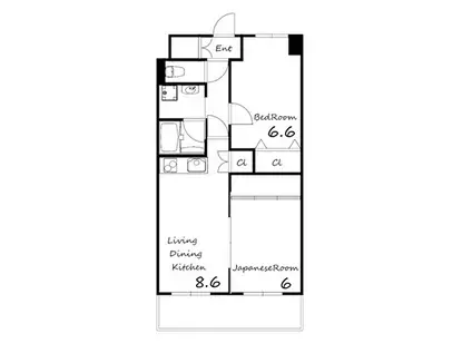 リアライズ加古川I(2LDK/3階)の間取り写真