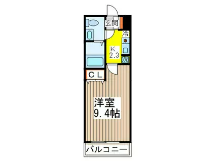 ル・ポローニア(1K/7階)の間取り写真