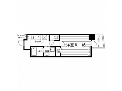 レジーナコート(1K/5階)の間取り写真