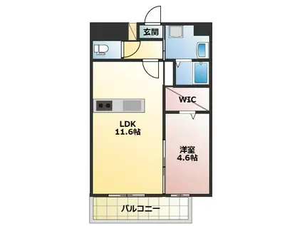 LIBTH菊陽227(1LDK/3階)の間取り写真