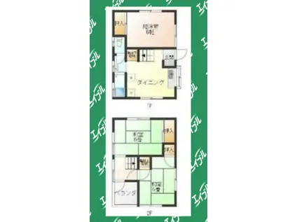 春ひなたのメゾン(3K/1階)の間取り写真