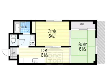 アンシュリット(2DK/3階)の間取り写真