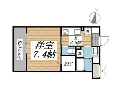 クリオ ラモード学芸大学II(1K/1階)の間取り写真