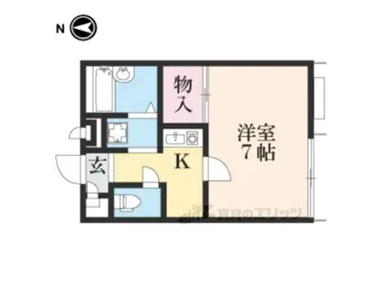 レオパレス磐手(1K/2階)の間取り写真